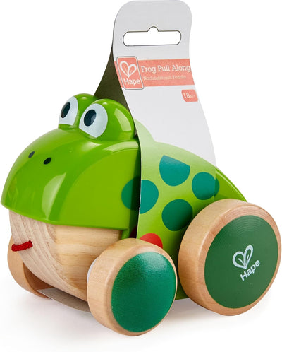 Hape Drewniana Żabka Do Ciągnięcia Dla Dzieci