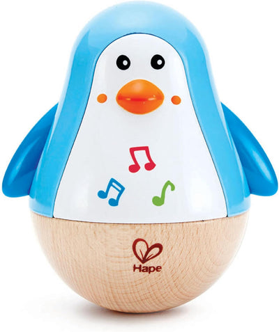 Hape Penguin Musical Wobbler dla niemowląt
