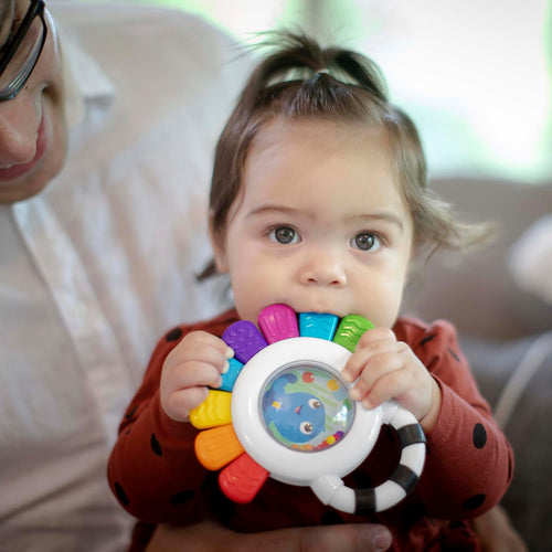 Baby Einstein Sensory Rattle Teether – Soothing & Engaging Toy for Babies 3+ Months