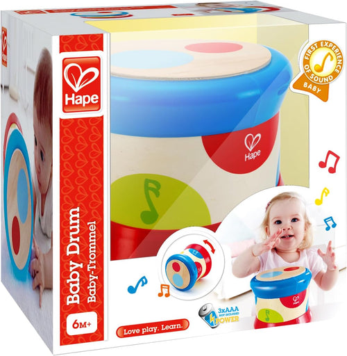 Hape Musical Baby Drum – Interactive Drum Toy for Infants