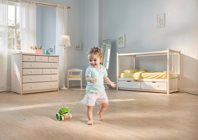 Hape Drewniana Żabka Do Ciągnięcia Dla Dzieci