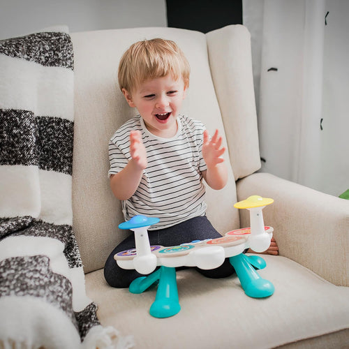 Baby Einstein Wooden Drum – Musical Instrument Toy for Toddlers