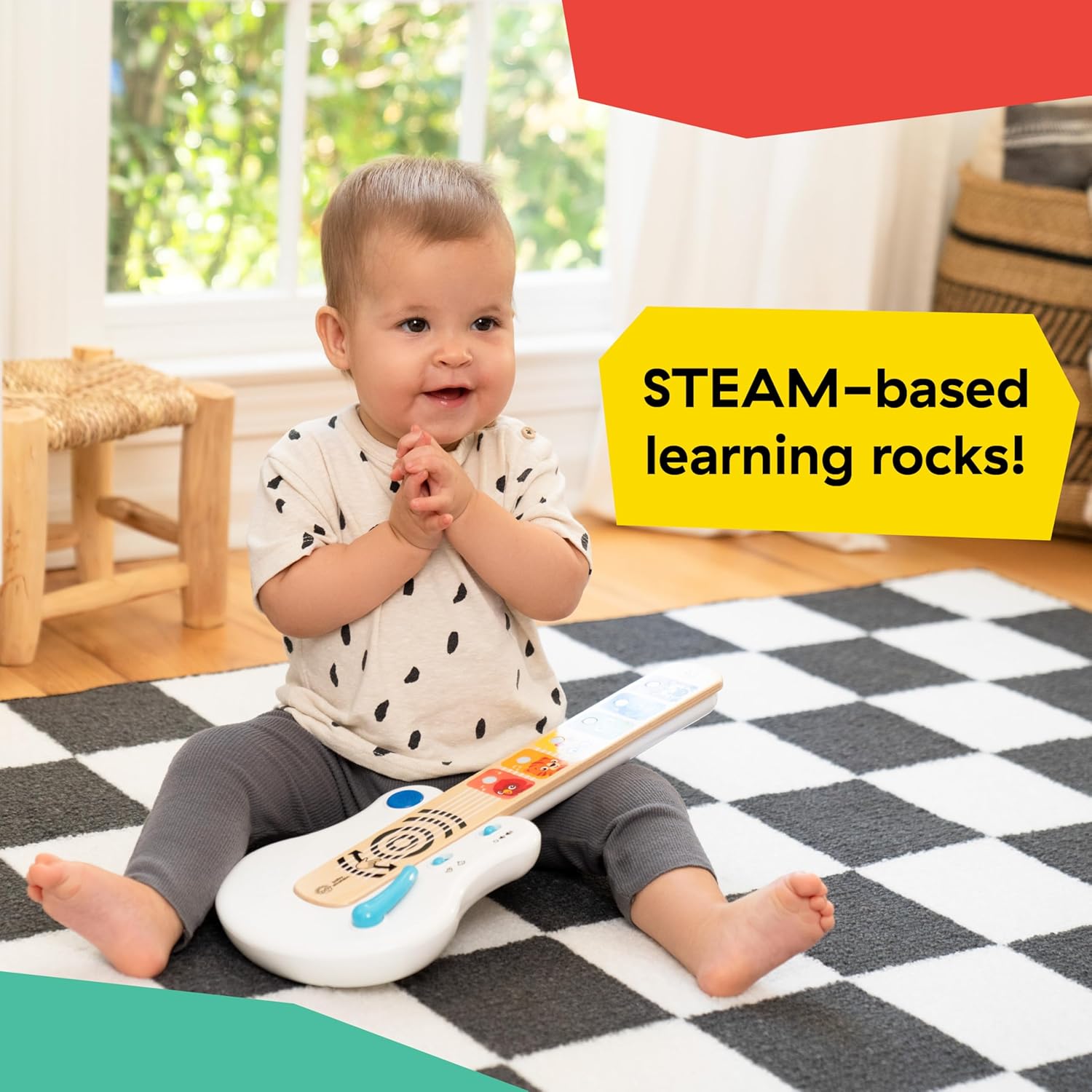 baby einstein gitara elektroniczna drewniana 6m