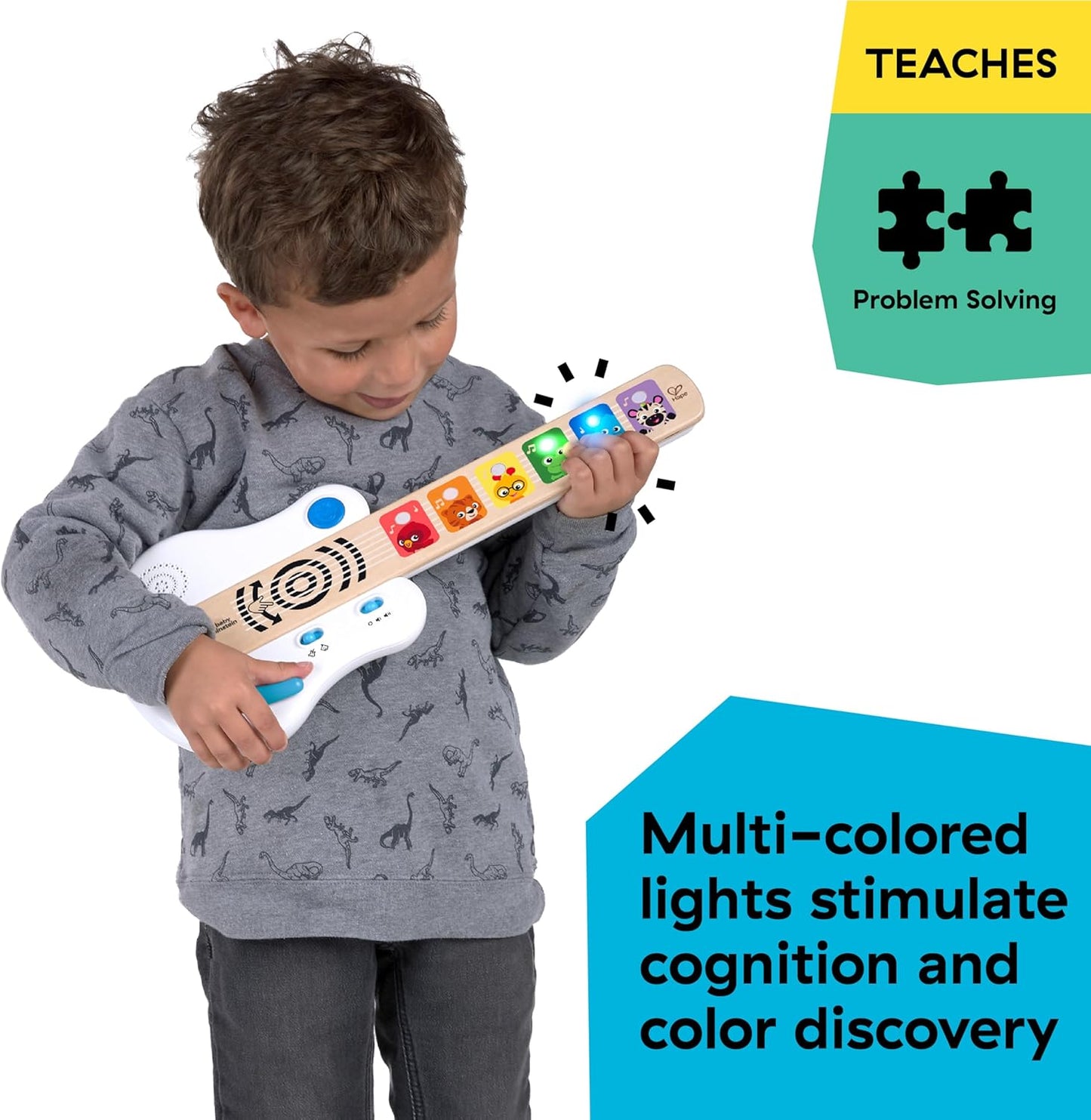 baby einstein gitara elektroniczna drewniana 6m