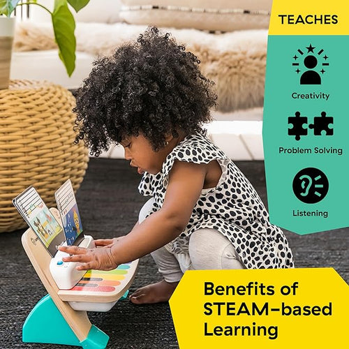 Baby Einstein Wooden Sensory Piano – Musical Learning Toy for Children